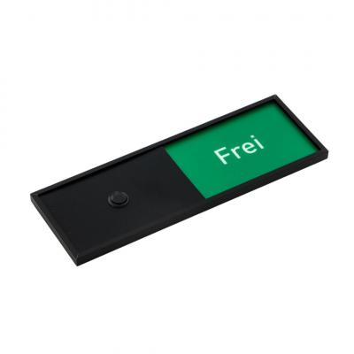 Tuerschild Tenuis schwarz frei belegt